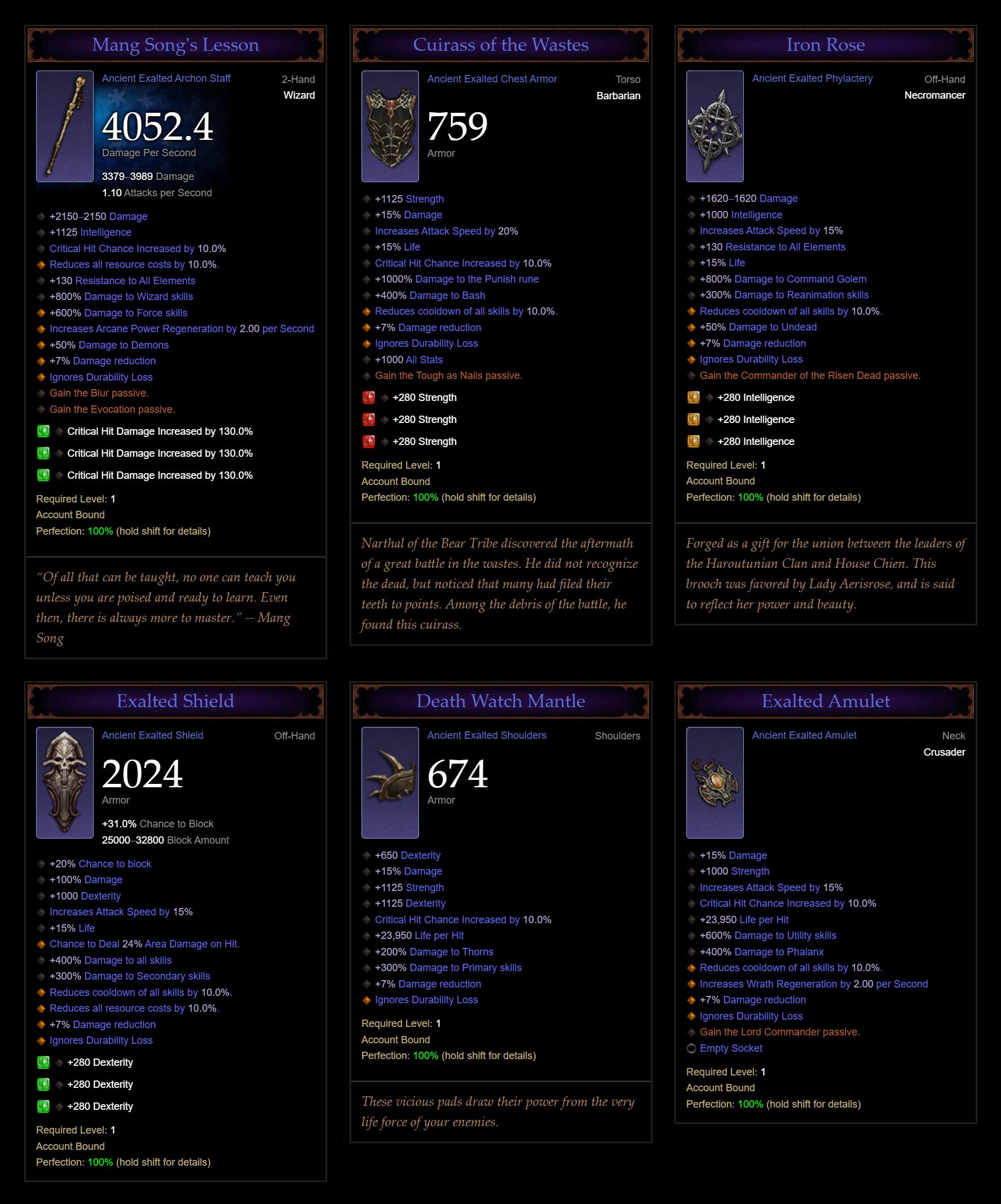 S25 Proposal - Season of Exalted Items (Violet items)  small