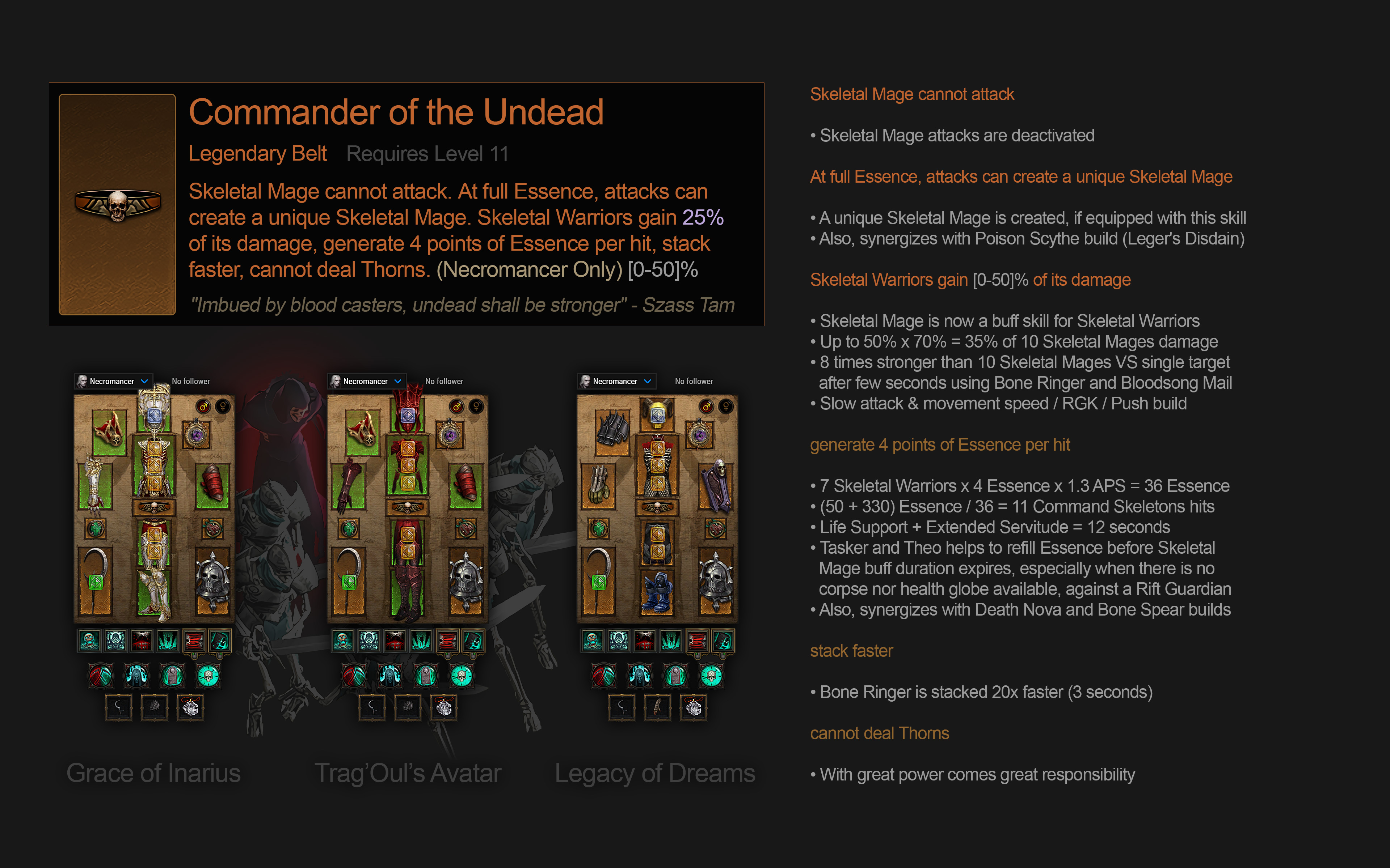Necro Proposal - Commander of the Undead